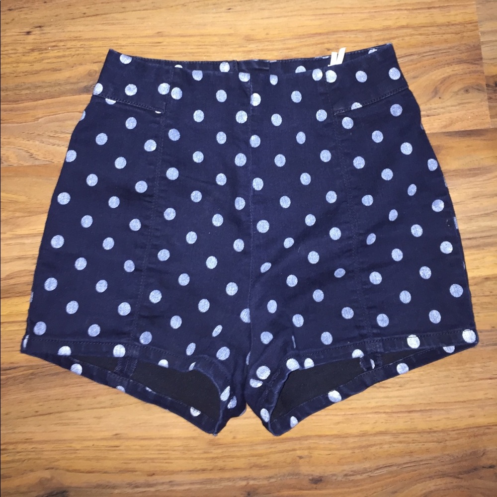Urban outfitters high waisted polka dot shorts