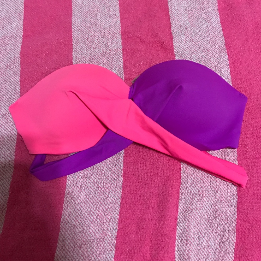 VS Pink Bandeau Swim Top