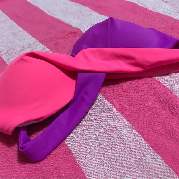 VS Pink Bandeau Swim Top - Picture 3 of 8