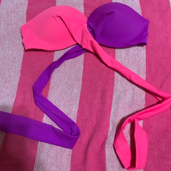 VS Pink Bandeau Swim Top - Picture 4 of 8