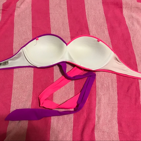 VS Pink Bandeau Swim Top - Picture 7 of 8