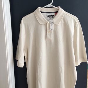 Men's cream Izod polo NWT
