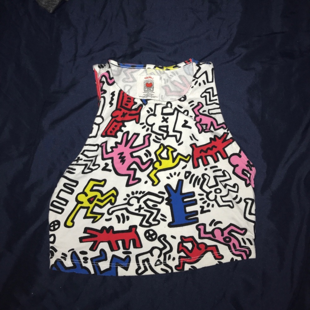 Forever 21 x Keith Harring Crop Top