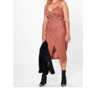 Brand new dusty rose wrap dress