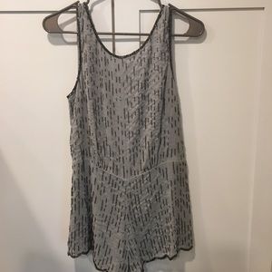 Free people grey sequin romper