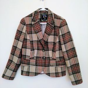Wool plaid Boden blazer