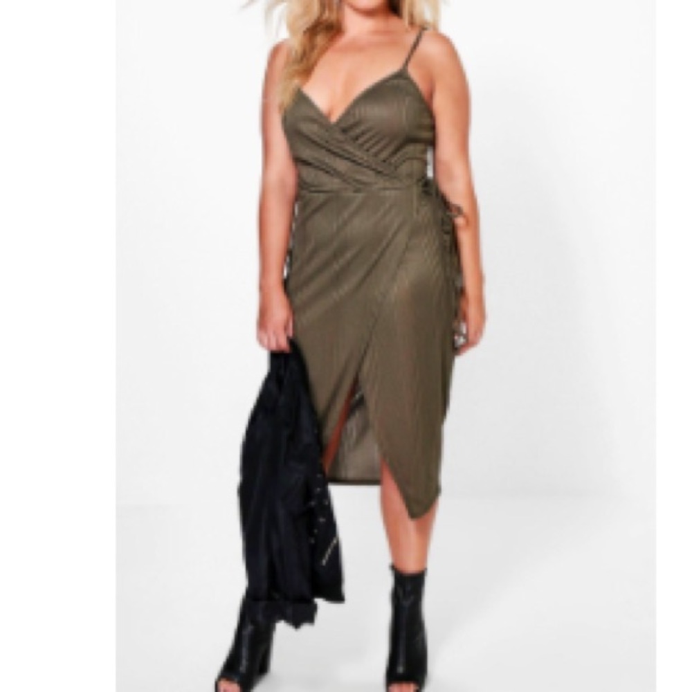 Brand new Olive wrap dress