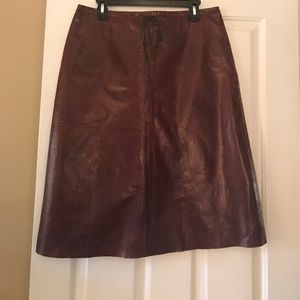 Banana Republic leather skirt