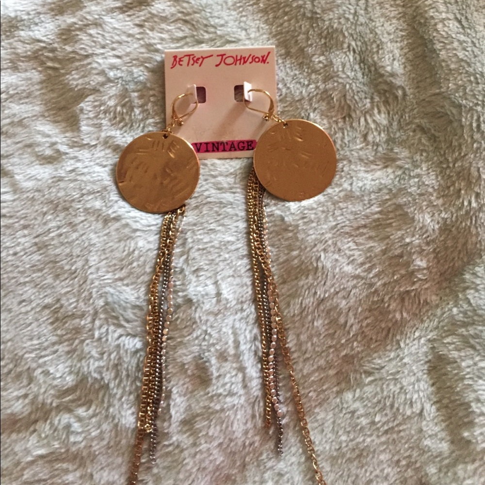 Betsey Johnson vintage as marked unique earrings