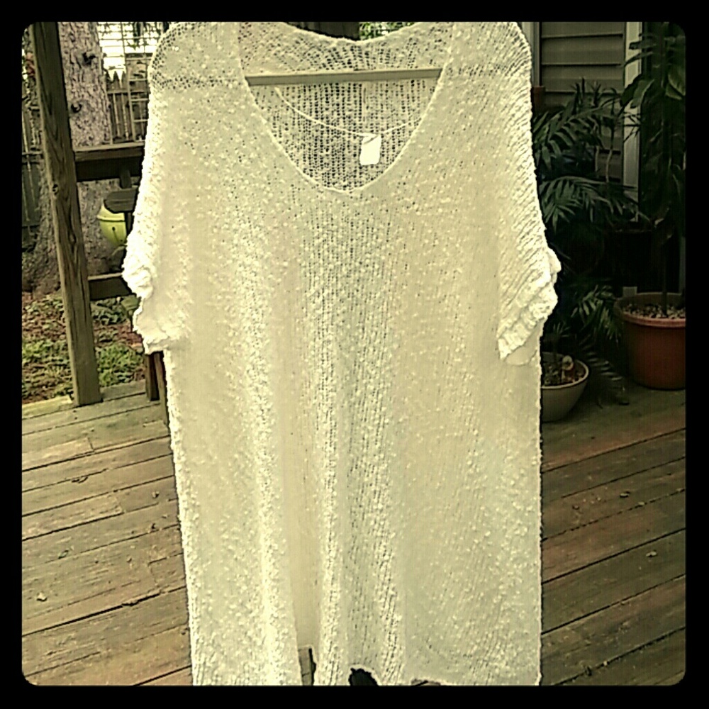 Knit cover up tunic