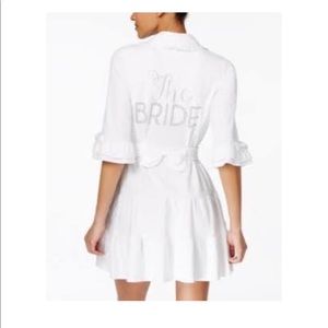 Betsey Johnson White Bridal Terry Robe