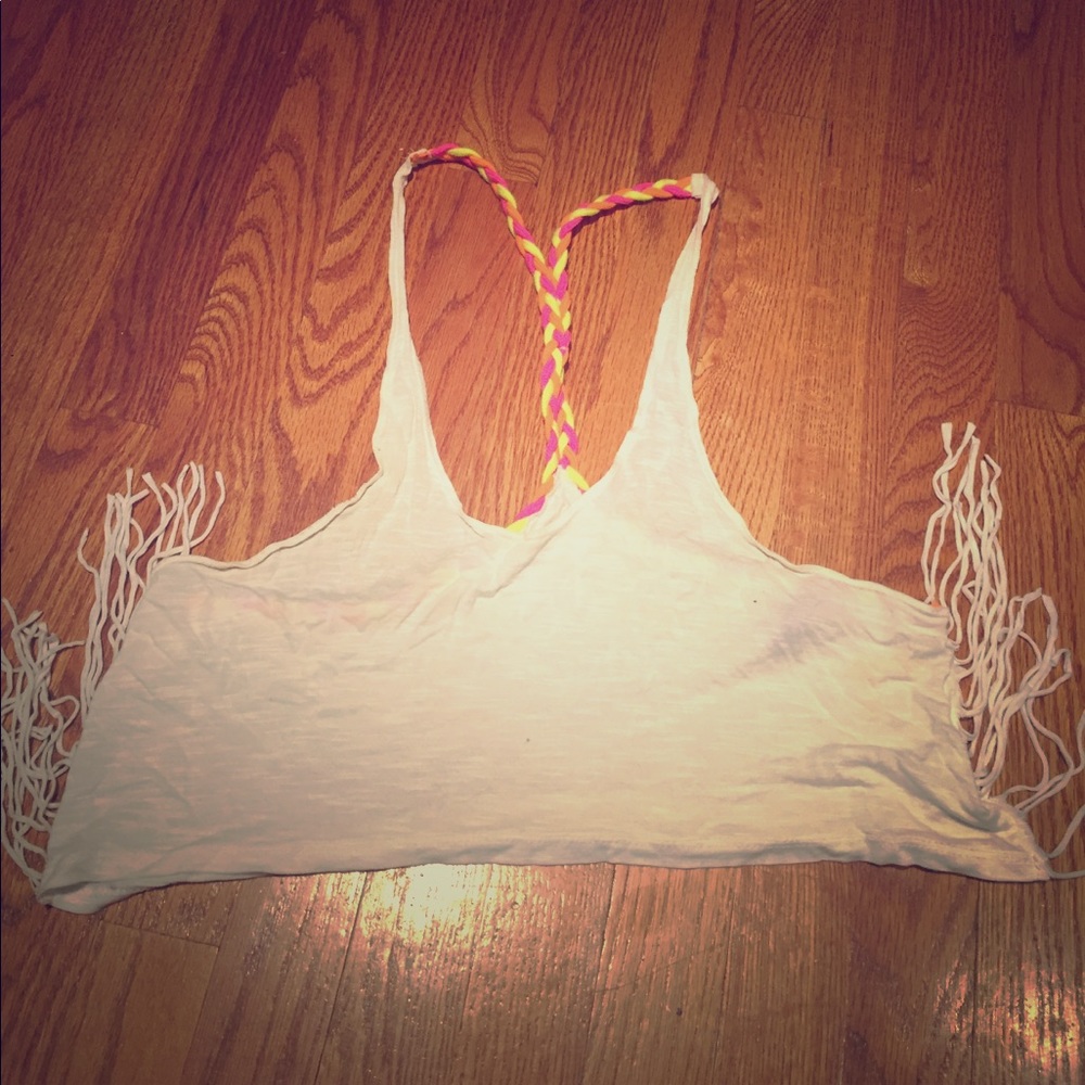 LF Emma & Sam size Small Neon Crop Top
