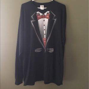 Novelty tux tee