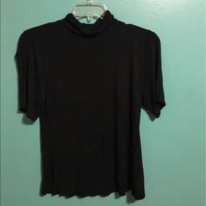 Short sleeve turtle neck t shirt