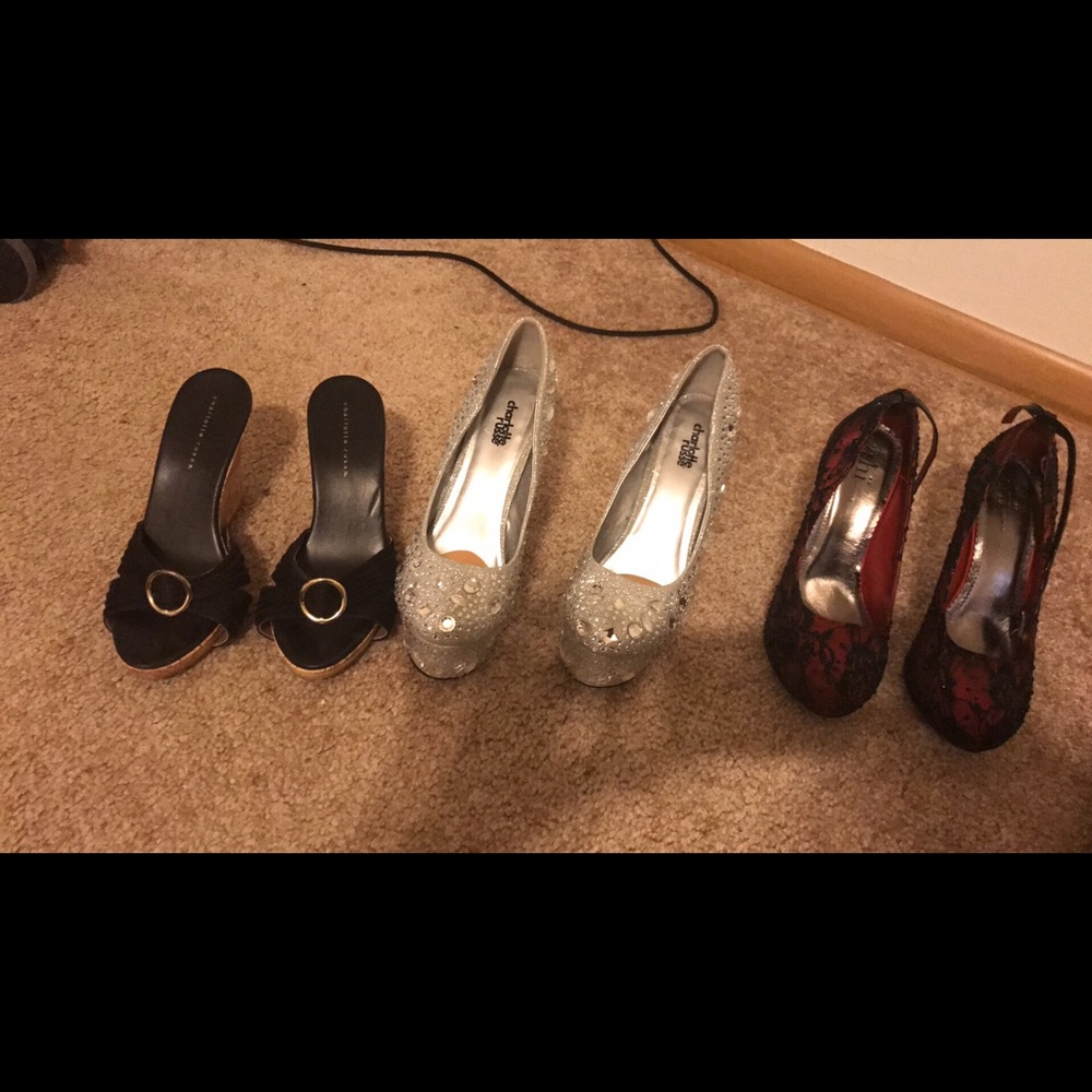 Lightly worn heels