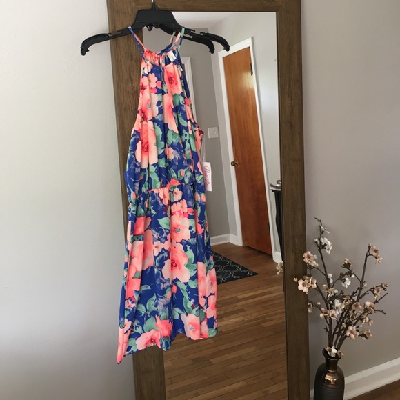 Floral Print Fit & Flare - Picture 1 of 3