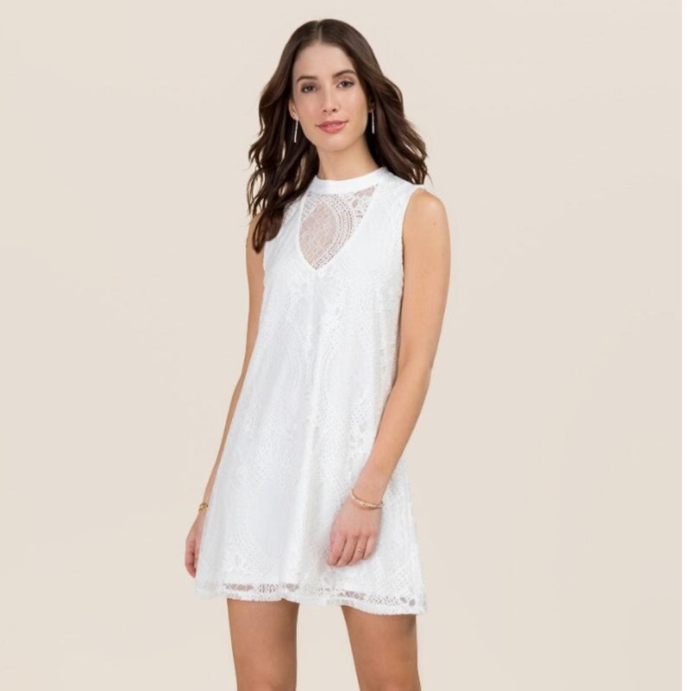 White lace dress