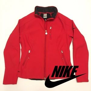 Red Nike Fit Therma All Weather Jacket