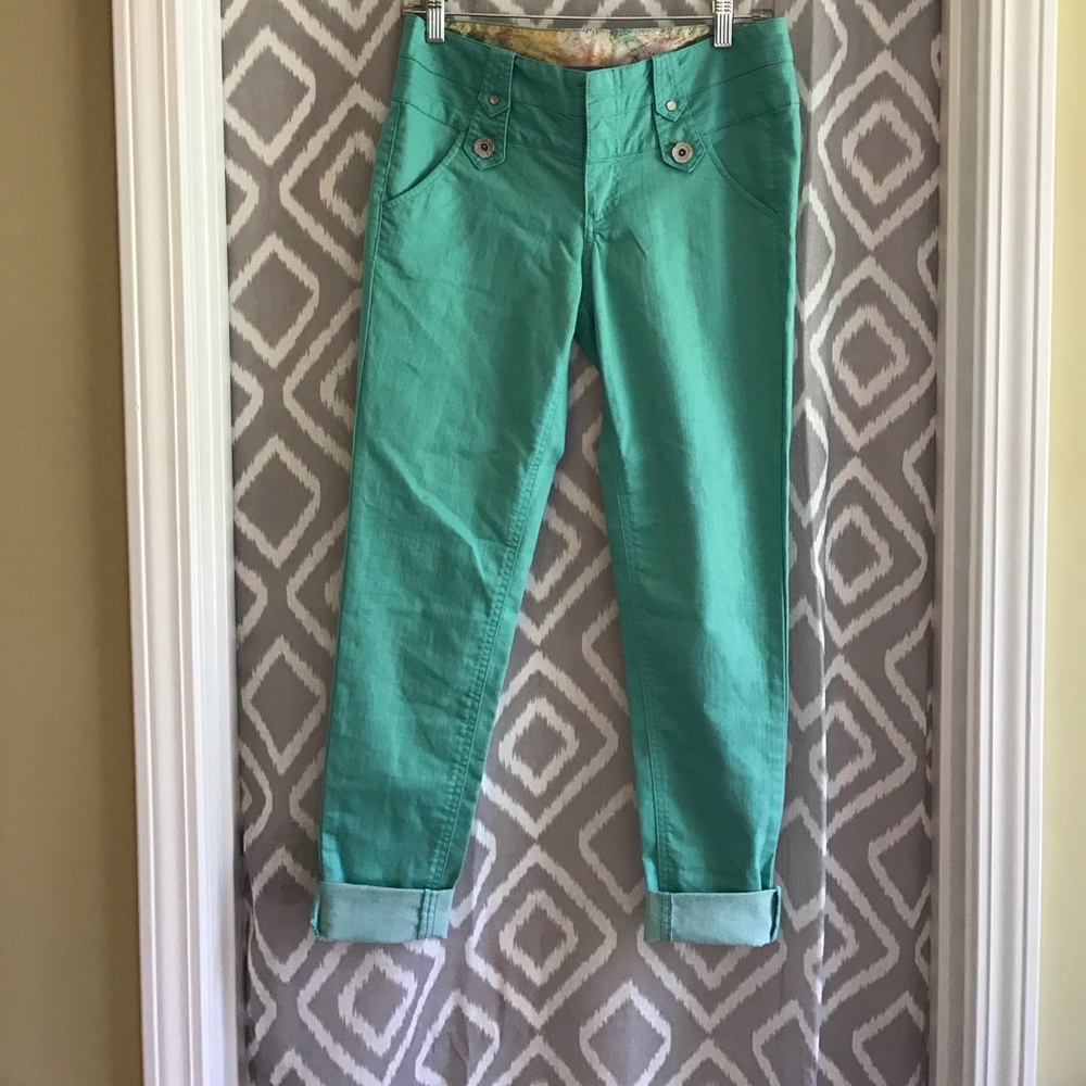 Turquoise Trouser skinny Jeans