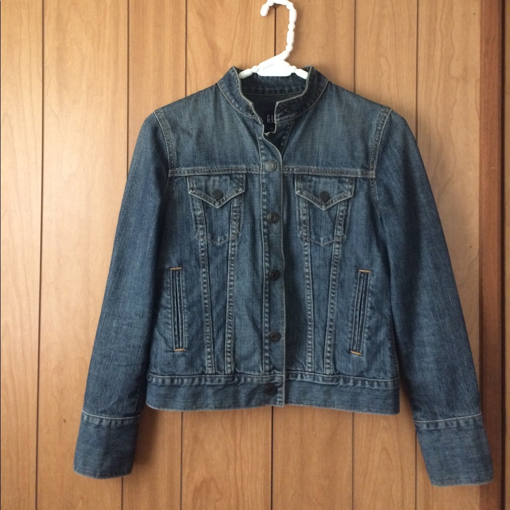 Denim moto jacket