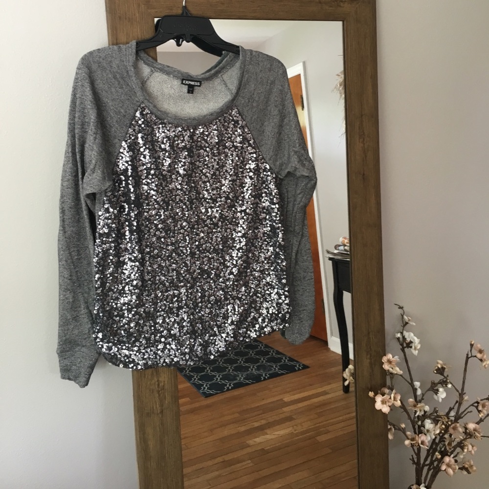 Express Sequin Sweatshirt
