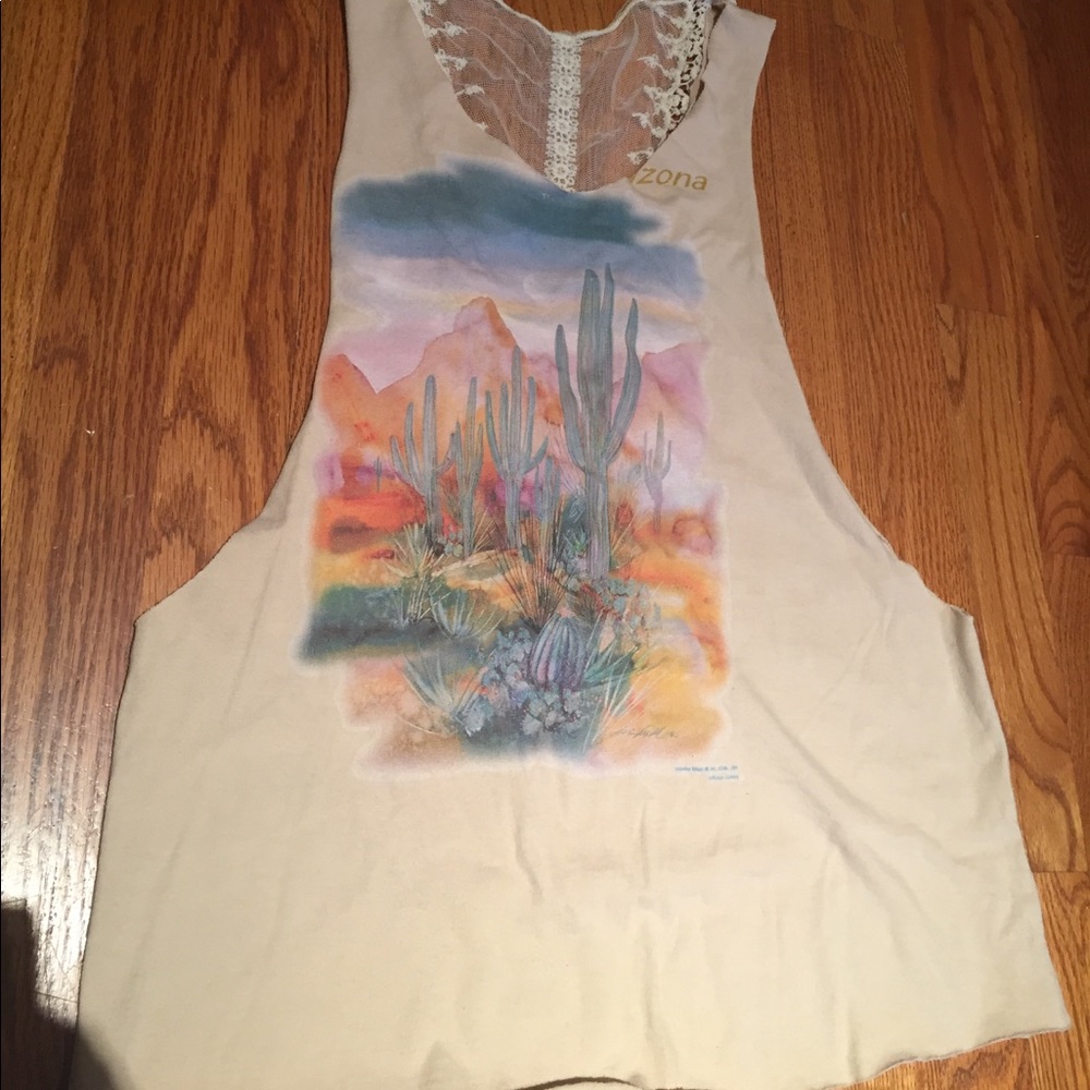 LF vintage Furst of a Kind lace tank top