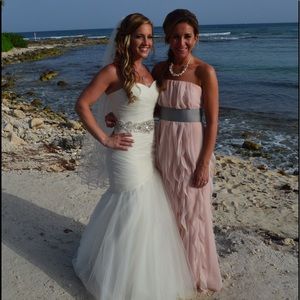 Light pink White by Vera Wang gown
