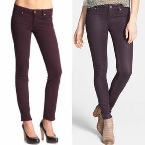 Paige Skyline skinny plumb Sz 25 jeans soft EUC!