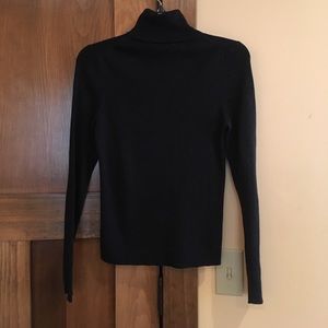 Limited black with silver metallic turtleneck