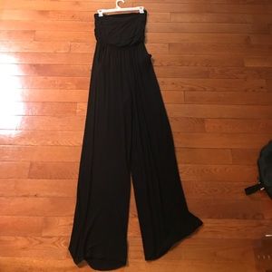 Black strapless jumper