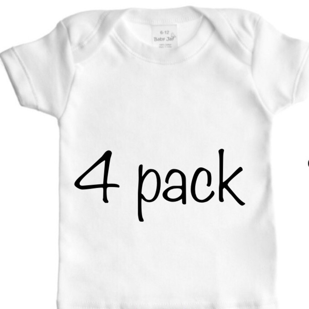 NEW 4 pack super soft envelope neck t-shirts