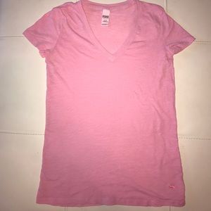 PINK V neck T