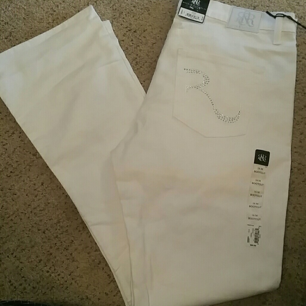 Rock& Republic white jeans