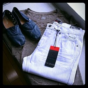 Men's White Destructed Jeans- SOLD OUT