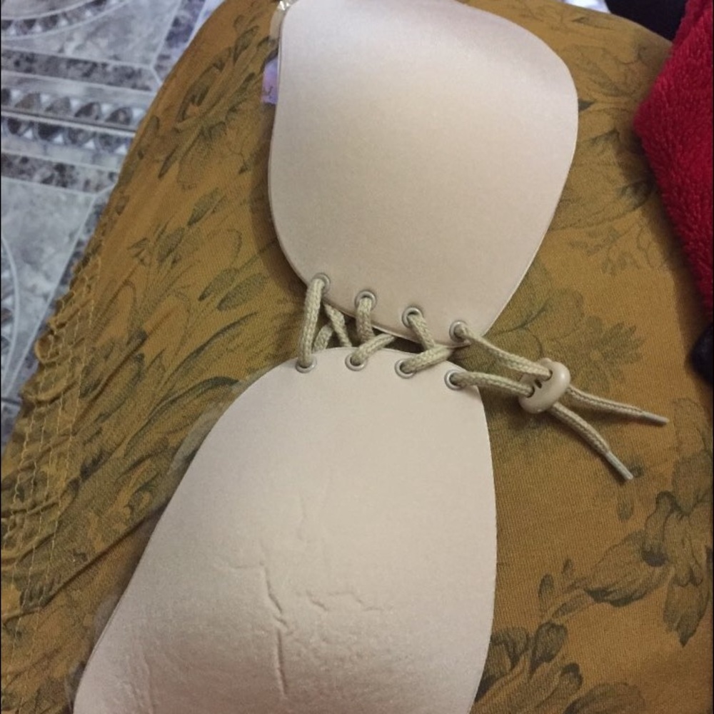 Silicon Push Up Bra in light Beige B Cup