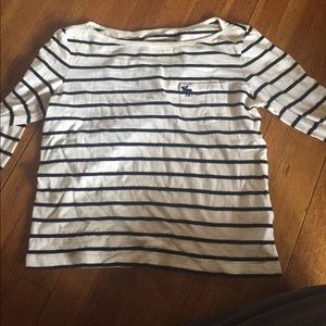 Abercrombie & Fitch 3/4 sleeve stripped shirt