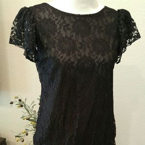 Vintage 1920s-style Lace Flapper Fringed Dress
