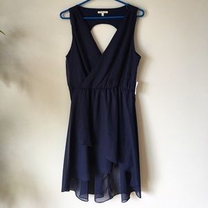 Navy blue NWT chiffon dress