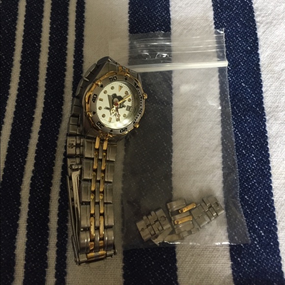 Pittsburgh Penguins Logoart two tone ladies watch