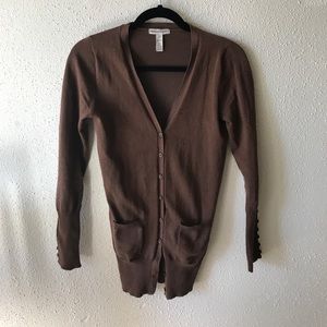 Brown cardigan