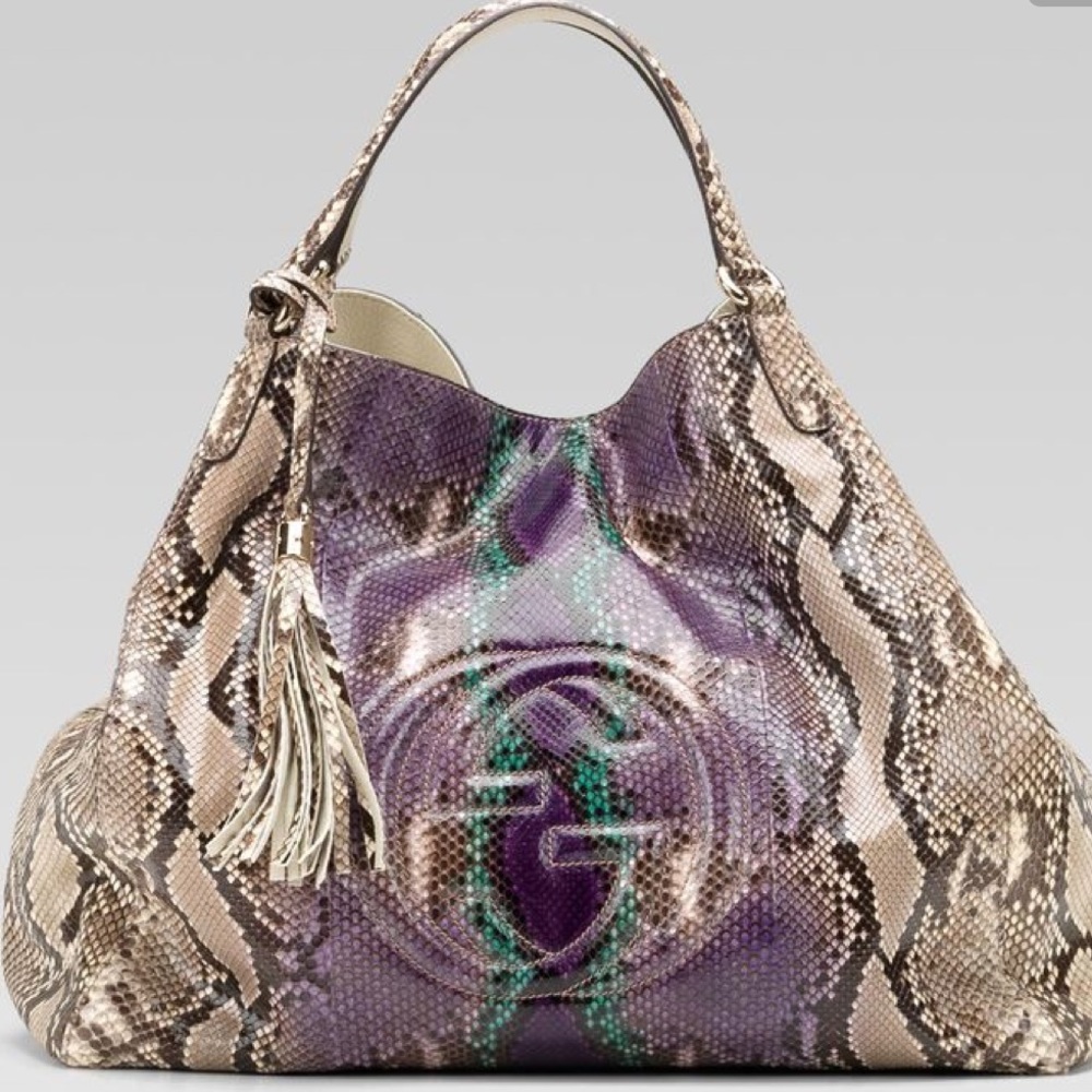 Gucci Soho Large Python Shoulder Bag! - image 1