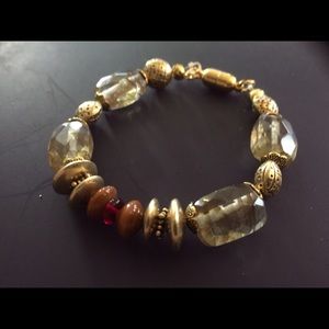 OOAK Vermeil Reticulated Quartz bracelet