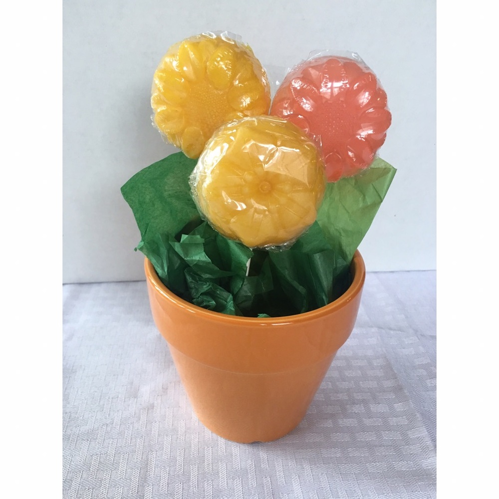 Handmade soap flower bouquet