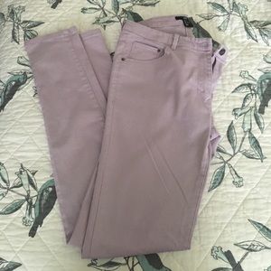 H&M lavender skinny jeans