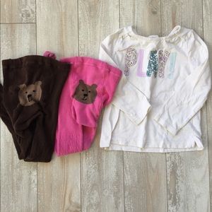 Shirt with two leggings 🐻
