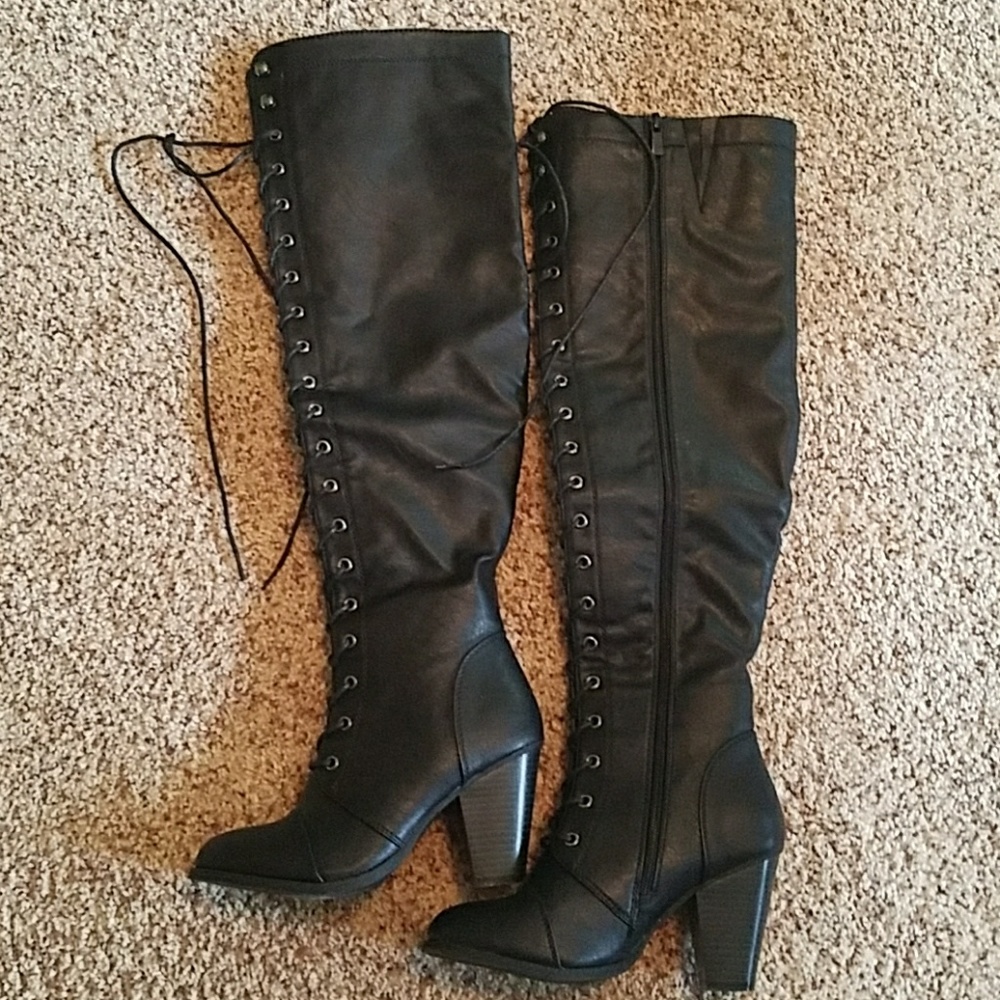 leather boots ❗price firm unless bundle