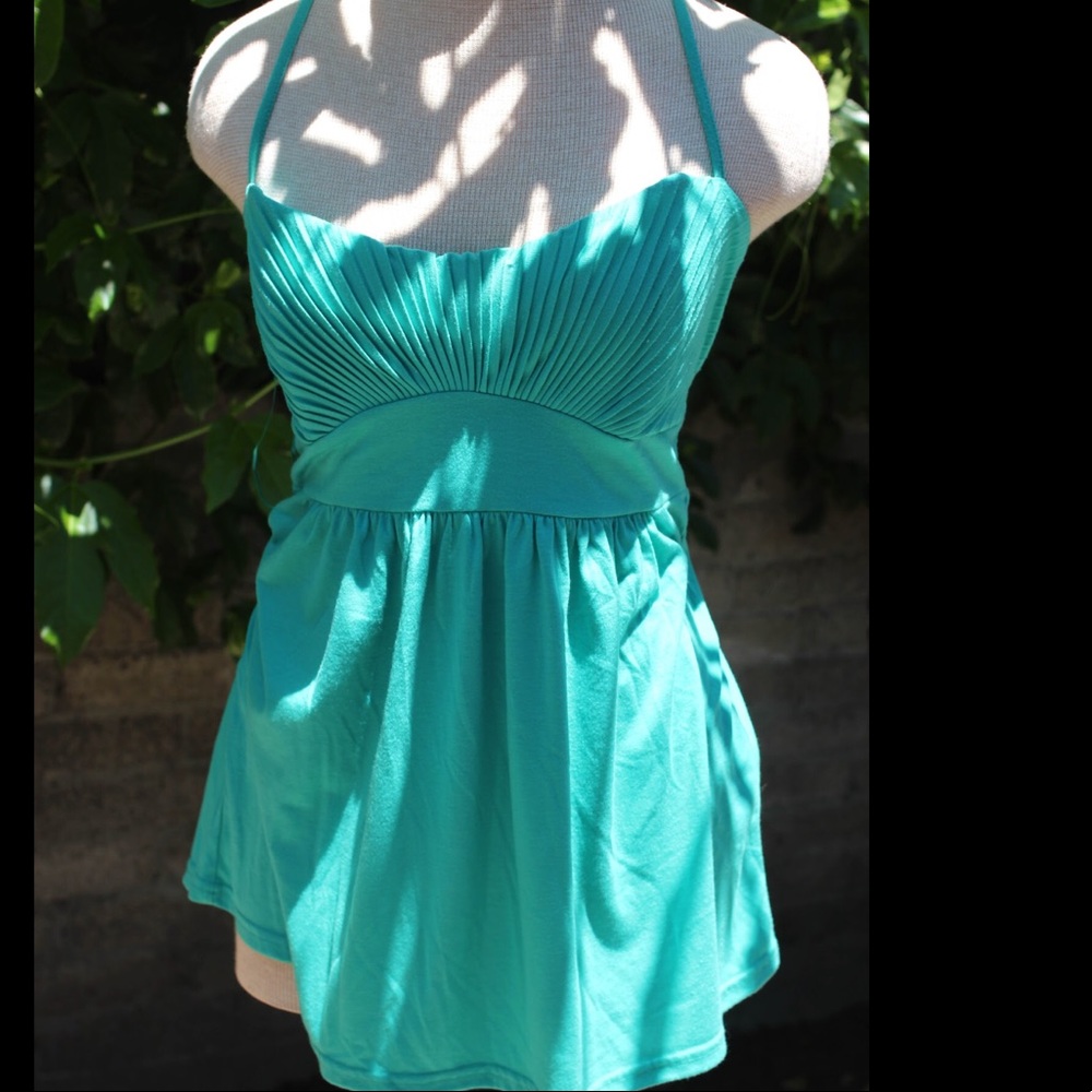 Pleated Mermaid Turquoise H&M Tank Tunic