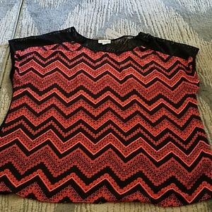 Geometric chevron blouse