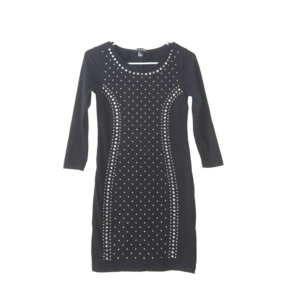 Black Studded Forever 21 Dress