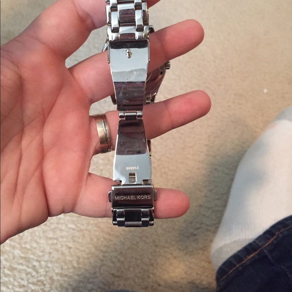 Michael Kors stainless steel watch.